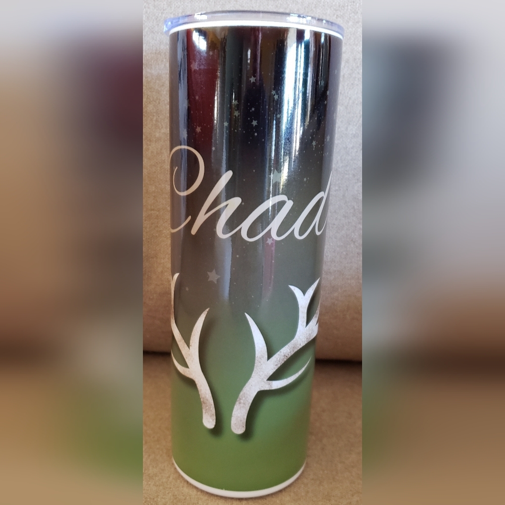 Hogg Outfitters Chad With Antlers 20 oz Sublimatable Tumbler